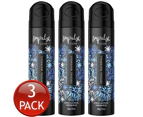 3 x Impulse Luxe Deodorant Crystal Waterfall 75mL Perfume Spray Odour Protects