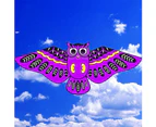 Bestjia Cartoon Owl Bird Single Line Flying Kite Outdoor Fun Sports Children Toy Gift - Red