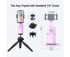 Auto Face Tracking Tripod, No App Required, 360° Rotation Face Body Phone Camera Mount Smart Shooting Phone Tracking Holder for Live Vlog Streaming Video