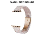 Compatible with Apple Watch Strap 38-40mm, Slim Resin Wrist Band Replacement Watch Band Accessory (Pink)