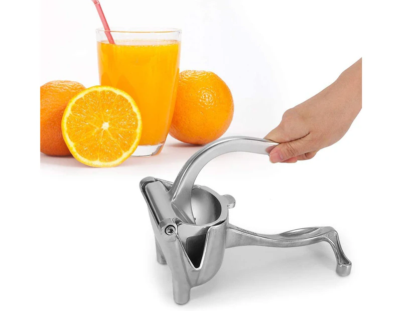 Manual Lemon Juicer, Portable Manual Fruit Juicer, Stainless Steel Lime Citrus Fruit Juicer, Lemon Orange Squeezer