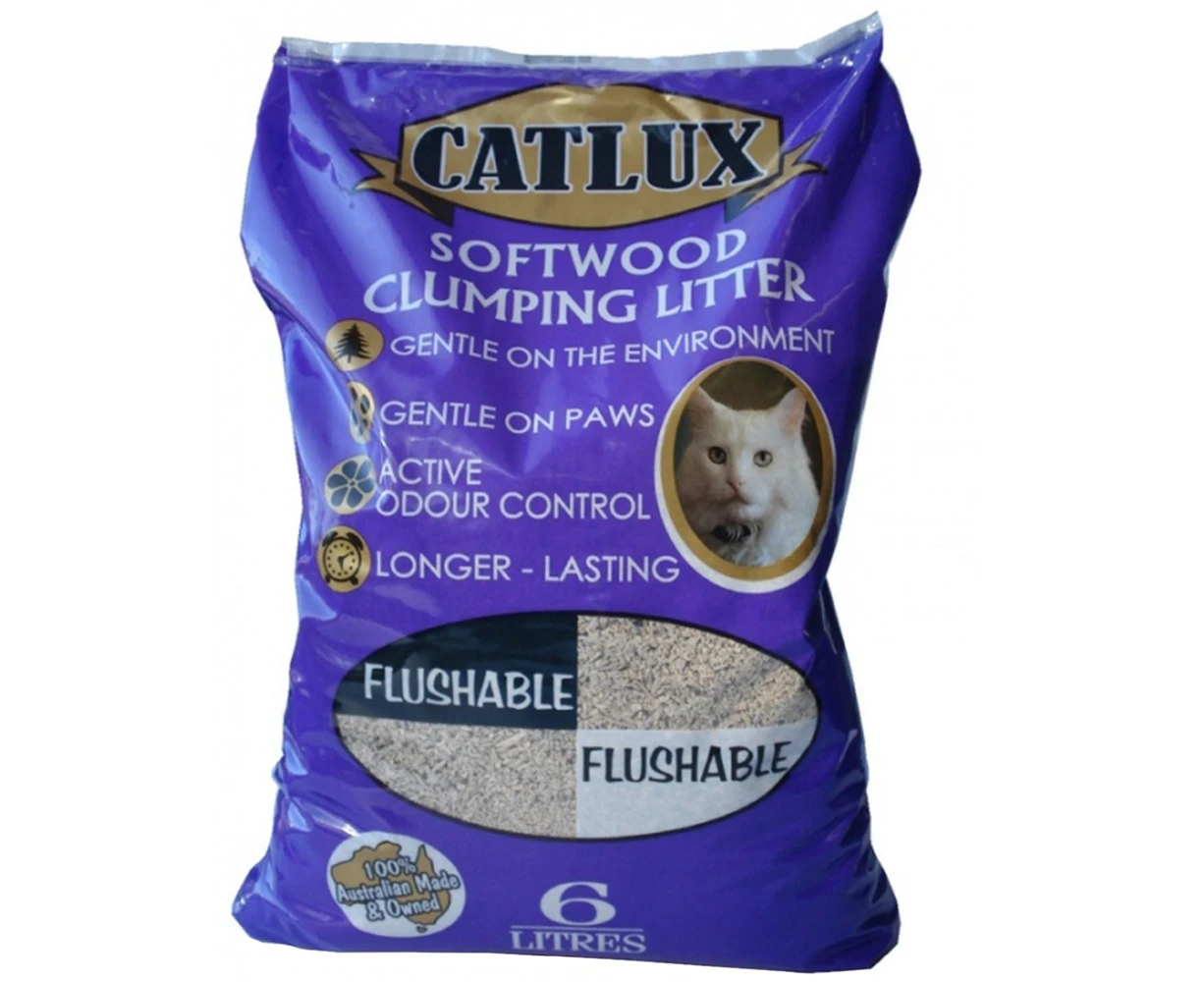 Catlux Odour Control Softwood Cat Clumping Litter 6L