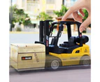Forklift  Inertia Toy Burrs-free Excellent Workmanship Fadeless Pull Back Forklift  Inertia Toy for Kids