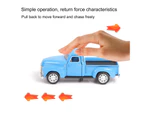 Pull Back Toy Double Doors Can Be Opened 1:36 Scale Alloy Vehicle Model Toy Decoration Diecast Children Simulation Off-road Vehicle Toy Christmas Gift - Blue