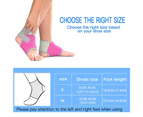 2 Pcs Kids Child Adjustable Non Slip Ankle Tendon Compression Brace Sports Dance Foot Support Stabilizer-Rose Red M