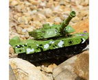 Tank Inertia Toy Excellent Workmanship Broken-proof Fadeless Pull Back Tank Inertia Vehicle Toys for Kids - Green