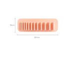 Wall-mounted Makeup Brush Holder with Suction Silicone Air Drying Makeup Brush Rack Beauty Tools-Fleshcolor