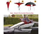 Windproof Upside Down Reverse Umbrella Double Layer Inside-Out Inverted C-Handle - Stary Sky