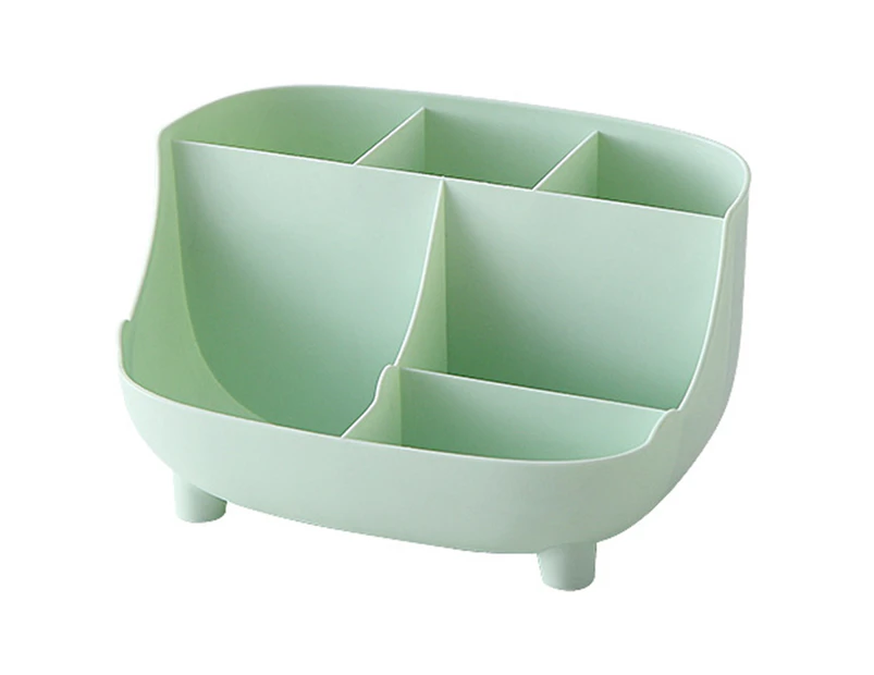 Storage Box Classified Space-saving Plastic Stylish Separated Cosmetic Organizer Household Supplies-Green