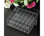 40/24 Compartments Lipstick Brush Storage Stand Holder Makeup Cosmetic Organizer Clear 24 Hole