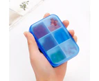 Portable 6 Cells Travel Damp-proof Pill Medicine Drug Storage Case Box Container-Pink