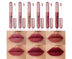 6Pcs/Set Lip Glaze Gentle Texture Moisturizing Mini Beauty Lipstick Gloss Tint for Girl