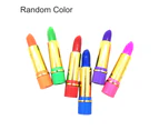 6Pcs/Box 8g Lipstick Set Non-Irritating Butterfly Pattern Color Changing Dark Green Magical Lipstick for Women