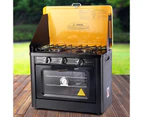 Devanti Portable Gas Oven LPG Black