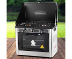 Devanti Portable Gas Oven LPG Silver