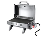 Grillz Portable Gas BBQ Grill with Double Sided Plate