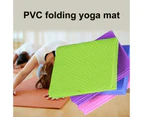 Fulllucky Portable 4mm Thick Anti-slip PVC Gym Home Fitness Exercise Pad Yoga Pilates Mat - Blue