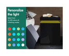 Bedside Table Led Nightstand 3 Drawers 4 Side High Gloss Black