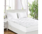 Dreamz Bamboo Pillowtop Mattress Topper Protector Soft Cover Underlay Single