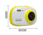 1 Set Children Camera HD-compatible Timing Pocket Design Cartoon Handheld Digital Camera for Taking Photos - Yellow