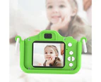 Mini Camera 1080P HD-compatible 32G RAM 600mAh Battery Carton Frog Shape Photograph Taking 12 Languages Front And Back Camera Digital Camera Children - B