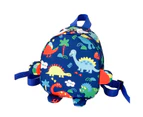 Kids Backpack Dinosaur Adjustable Straps Large Capacity Boys Girls Cartoon Rucksack Bookbag for School - Blue