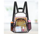 Student Backpack Transparent See Through Large Capacity Smooth Zipper PVC School Bag for School