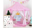 Kids Fairy Princess Castle Play Tent Pink House Hexagon Toy Pop Up Tent Indoor