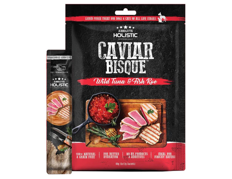 Absolute Holistic Tuna & Caviar Bisque Cat & Dog Treats 60g
