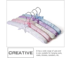 36 x PADDED SATIN HANGERS | 3 Colour Women Clothing Satin Covered Clothes Hanger