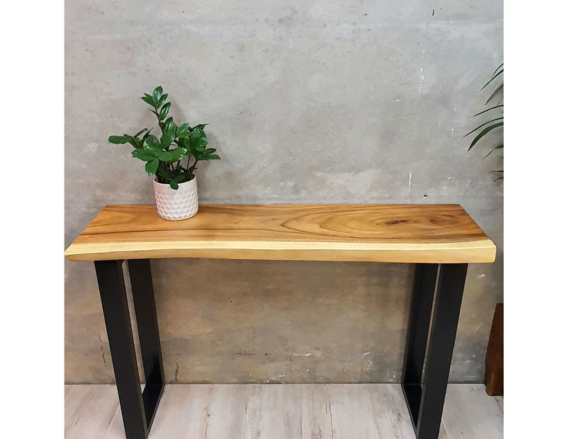 [Free Shipping]MANGO TREES "Bungalow" Console Table Hall Table Live Edge 120cm - Natrual