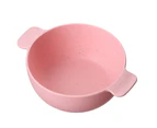 Cereal Bowl Lightweight Unbreakable Creative Salad Bowl Tableware for Home Kitchen Restaurant-Pink - Pink