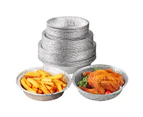 20Pcs Fryer Pot Liners Food Grade Heat-Resistant Wash Free Round Extra-Deep Fryer Pot Liner Aluminum Foil Pans Kitchen Supplies - 7inch