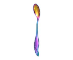 Fruit Fork Mirror Polish Long Handle Stainless Steel Creative Wing Coffee Spoon Dessert Fork Kitchen Gadget -Multicolor - Multicolor