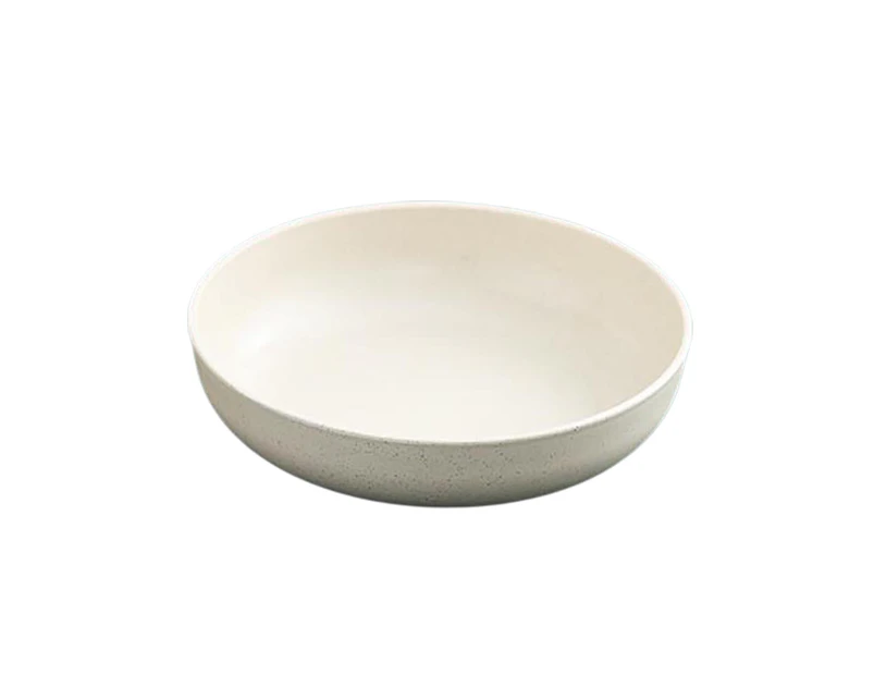 Dinner Plate Solid Color Smooth Surface Easy Microwave Safe Food Grade Round Shape Food Plate Home Anti-Slip Base Dinner Dish Kitchen Supplies-White 15cm - White