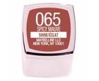 2 x Maybelline Color Sensational Shine Compulsion Lipstick 3g - 065 Spicy Mauve