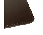 DIS TECHNOLOGY - Brown PU Synthetic Leather Mouse Mat Pad for Office Business PC Computer Laptop