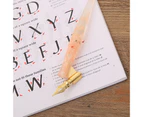 Wear-resistant Dip Pen Nib Holder Easy Clean Resin Smooth Surface Fountain Pen Nib Holder for Kids-Pink