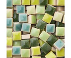 500Pcs 1x1cm Ceramic Mix-color Square Glass DIY Crafts Mosaic Tiles Art Supplies-C