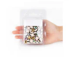 500Pcs 1x1cm Ceramic Mix-color Square Glass DIY Crafts Mosaic Tiles Art Supplies-A