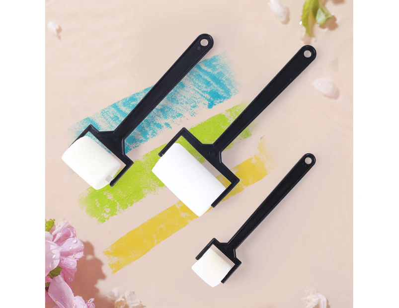 3Pcs Painting Stamps Portable Fine Workmanship Washable Kids Craft Stamp Roller Brushes for Drawing-3pcs