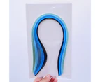 100Pcs 5mm Gradient Color Paper Quilling Strips for DIY Handmade Craft Project-Blue