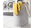 72L Laundry Hamper Freestanding Large Capacity with Reinforced Handles Large Storage Clothes Bag for Bedroom - Grey