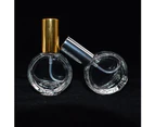 10ml Clear Reusable Refillable Travel Perfume Atomizer Glass Pump Spray Bottle - Black