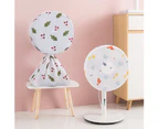 Standing Electric Fan Cover Waterproof Dustproof Flower Printed Mesh Shield - 3#