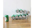 Double-Layer Can Soda Storage Rack Shelf Fridge Organizer Kitchen Drink Holder