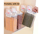 3L Grain Bin Easy to Carry Space-saving PP Sealed Rice Storage Container for Kitchen