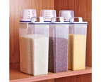 3L Grain Bin Easy to Carry Space-saving PP Sealed Rice Storage Container for Kitchen