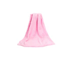 Coral Fleece Blankets Super Soft Shaggy Universal Solid-color Fleece Blankets for Sofa - Pink
