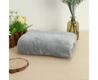 Coral Fleece Blankets Super Soft Shaggy Universal Solid-color Fleece Blankets for Sofa - Grey